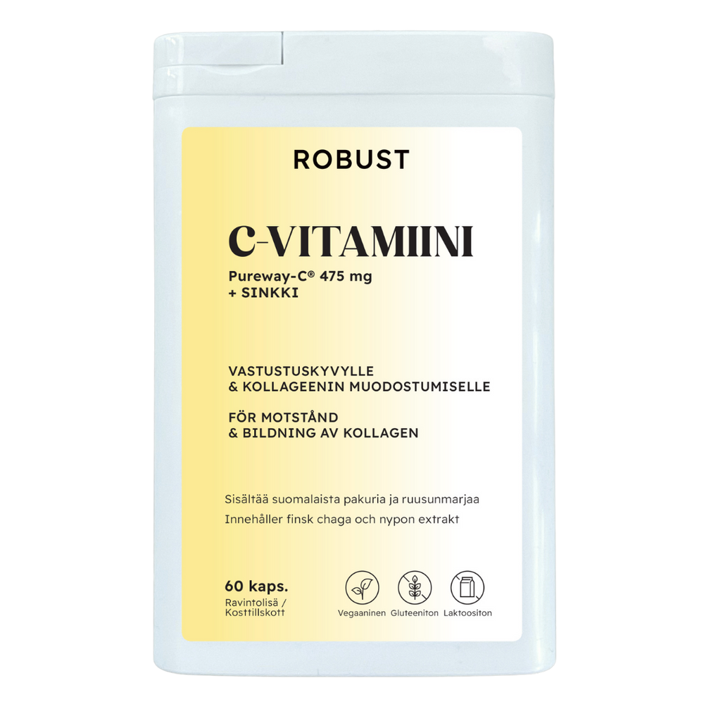 C-vitamiini Pureway-C® + Sinkki 60 kaps.