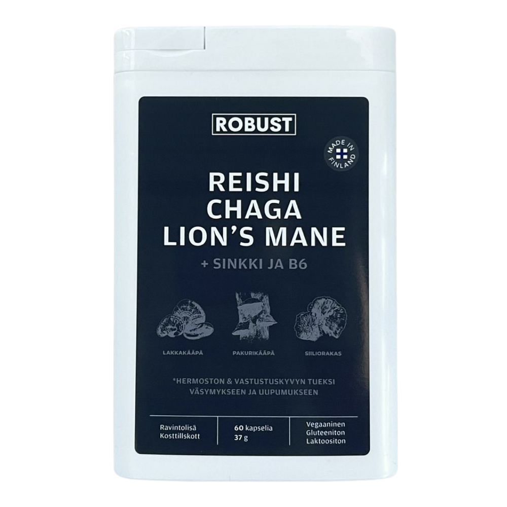 Reishi, Chaga, Lejonman 60 kapslar.